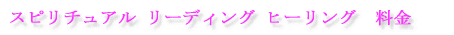 スピリチュアルヒーリング・リーディング　 